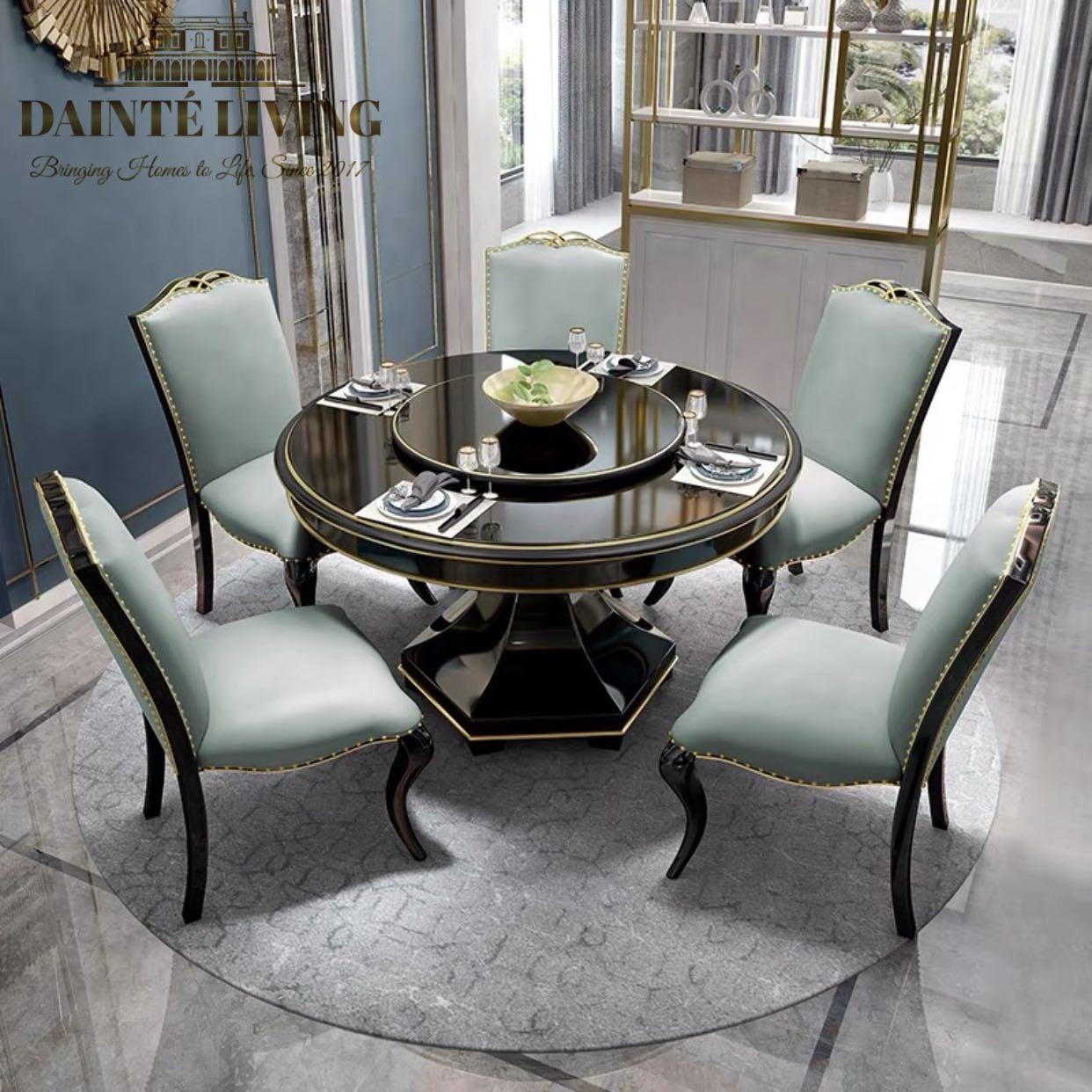 SEMBLANCE French Round Dining Table Set Bespoke, Furniture & Home Living, Furniture, Tables