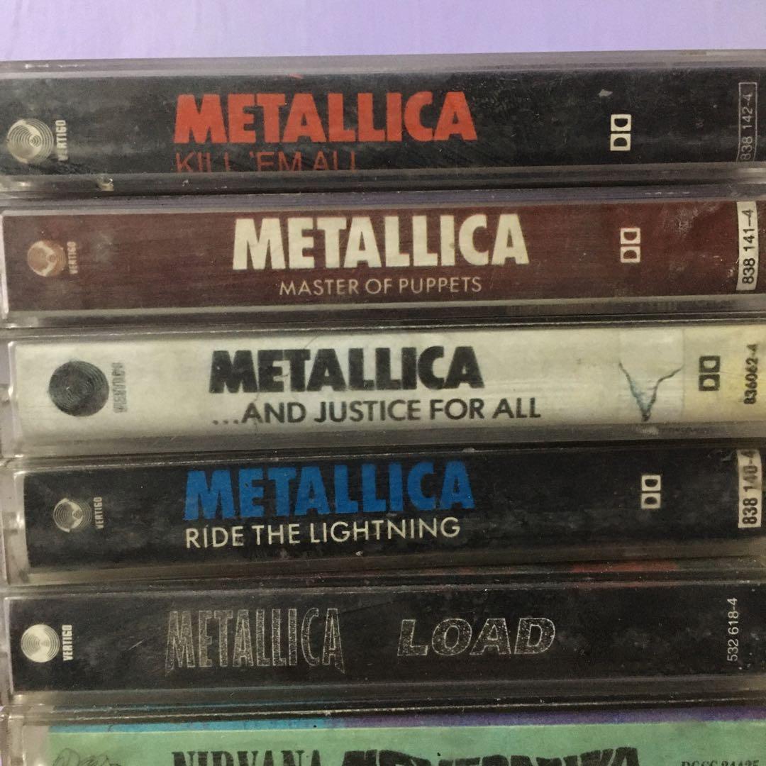 METALLICA cassette tapes 5 albums, Hobbies & Toys, Memorabilia & Collectibles, Vintage