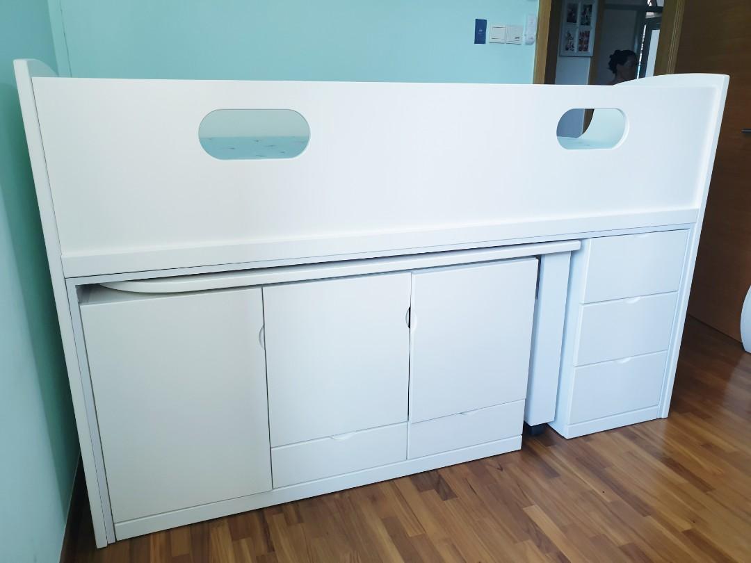 Multiple Function Bunk Bed with Study Table, Furniture & Home Living