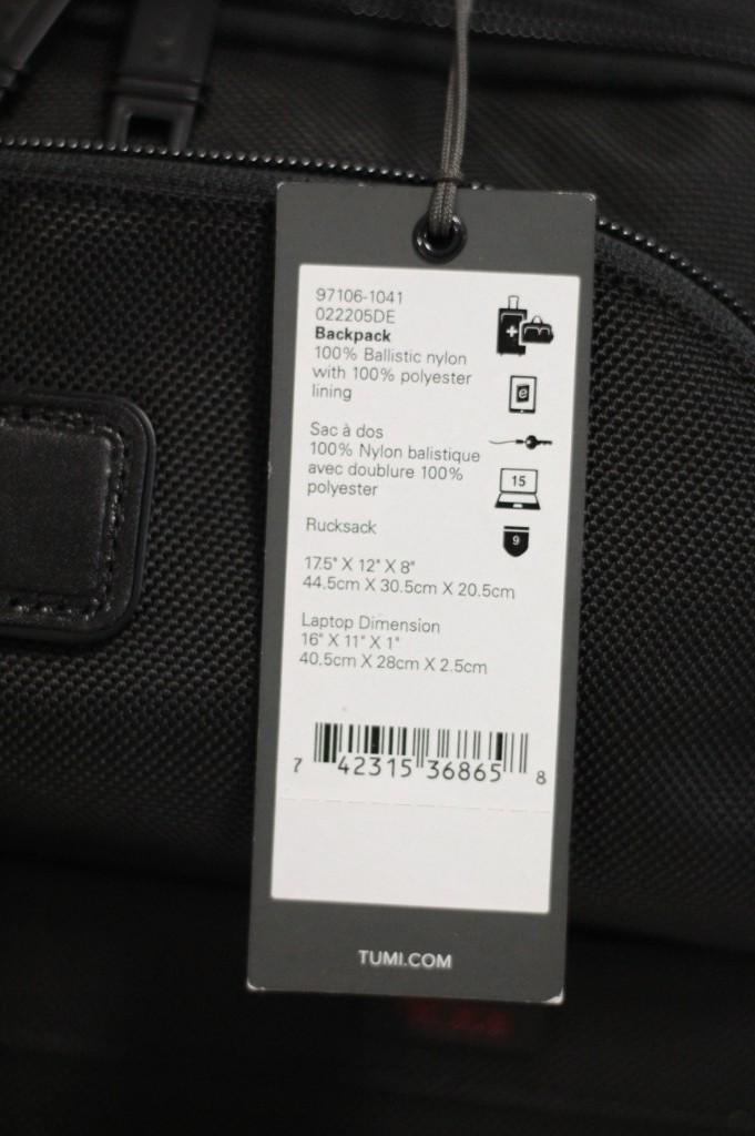 New Tumi 22205DE - Backpack Corporate 