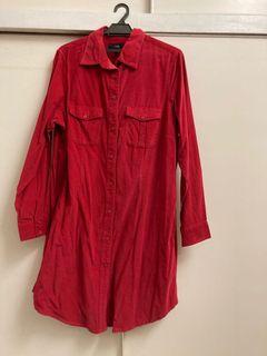 NEXT corduroy tunic shirt