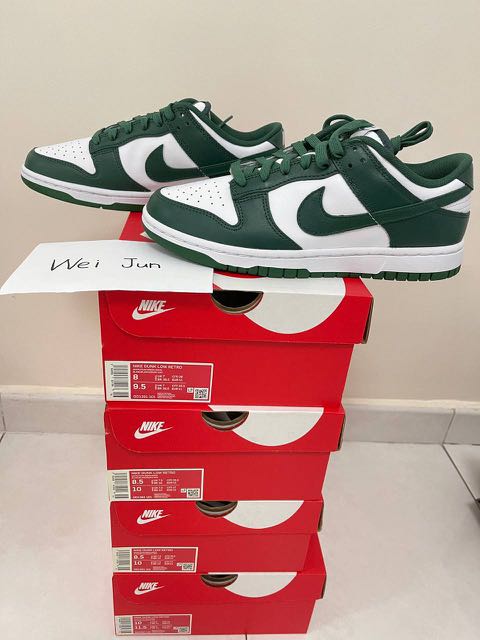 dunk spartan green low