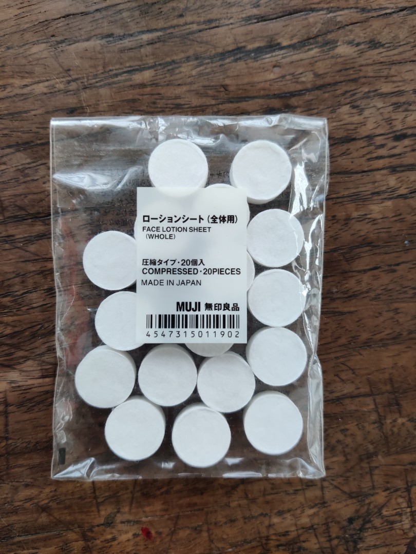 Original Muji Face Lotion Sheet, Beauty & Personal Care, Face, Face Care on Carousell