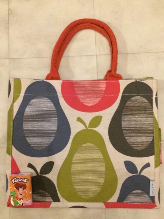 Orla kiely jute deals shopping bag