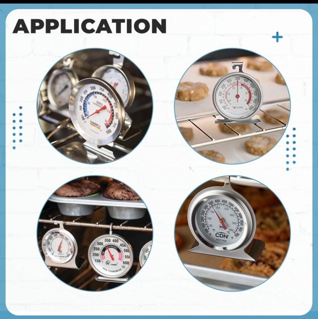 Oven Thermometer - Kitchen Thermometer Gauge (Category: Bakeware) located in Quezon City. Submitted by maica.store (Listing ID 1084825064, Image 3). Description: Pickup Location: Brighton 6, Lancaster New City, General Trias, Cavite. Features: • Ergonomic Design • Detachable bottom tray • Durable • High Quality • Easy to use • 100% Food Grade materials • 100% brand new and high quality • Wide temperature range 0-300 • Durable Premium grade stainl