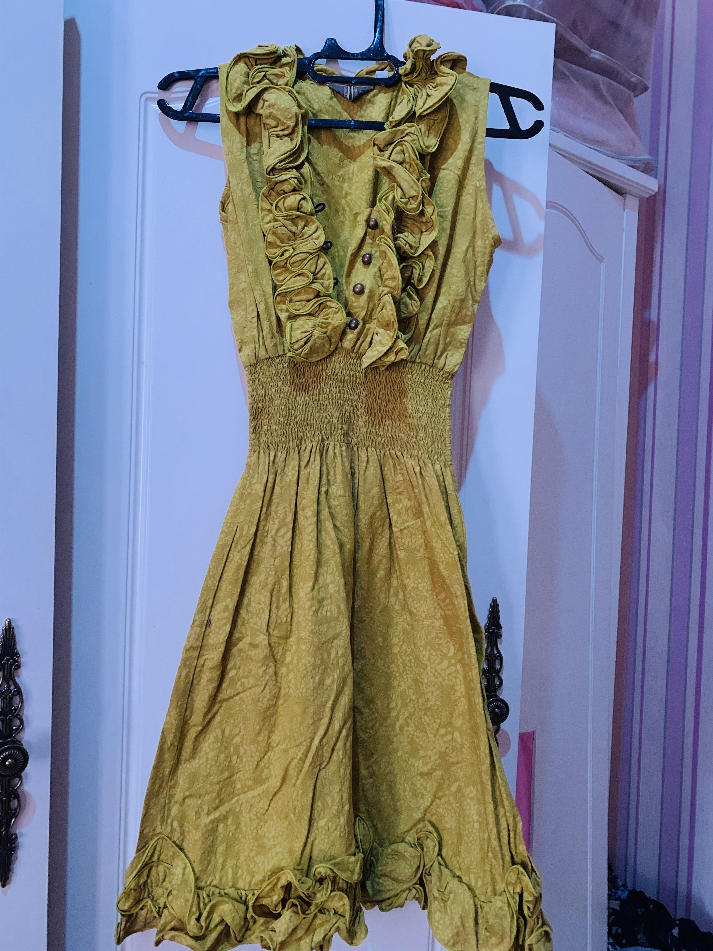 Dress kuning lemon online