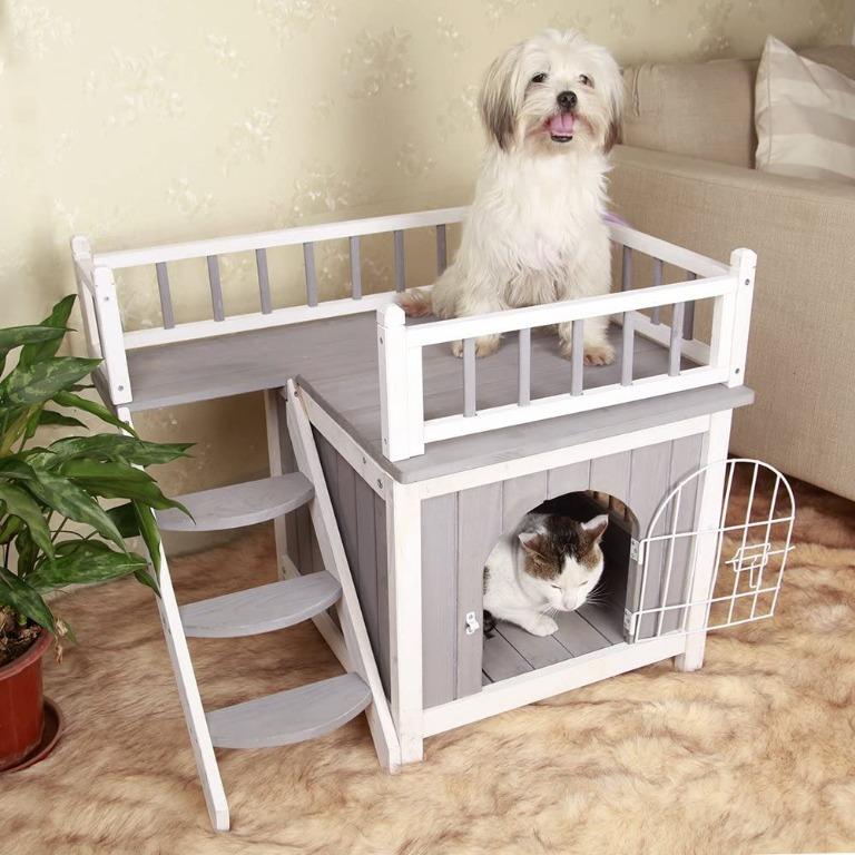 Petsfit Usa Indoor Cat House Small Dog Cage Double Store Crate Pet House Pet Supplies Homes Other Pet Accessories On Carousell