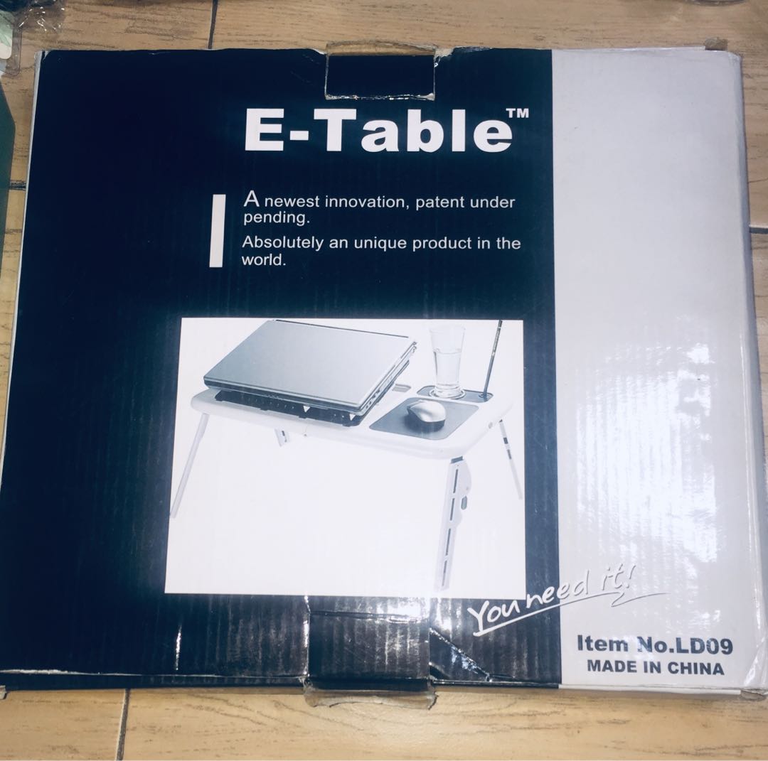 Preloved Laptop Table with Fan, Computers & Tech, Parts & Accessories ...