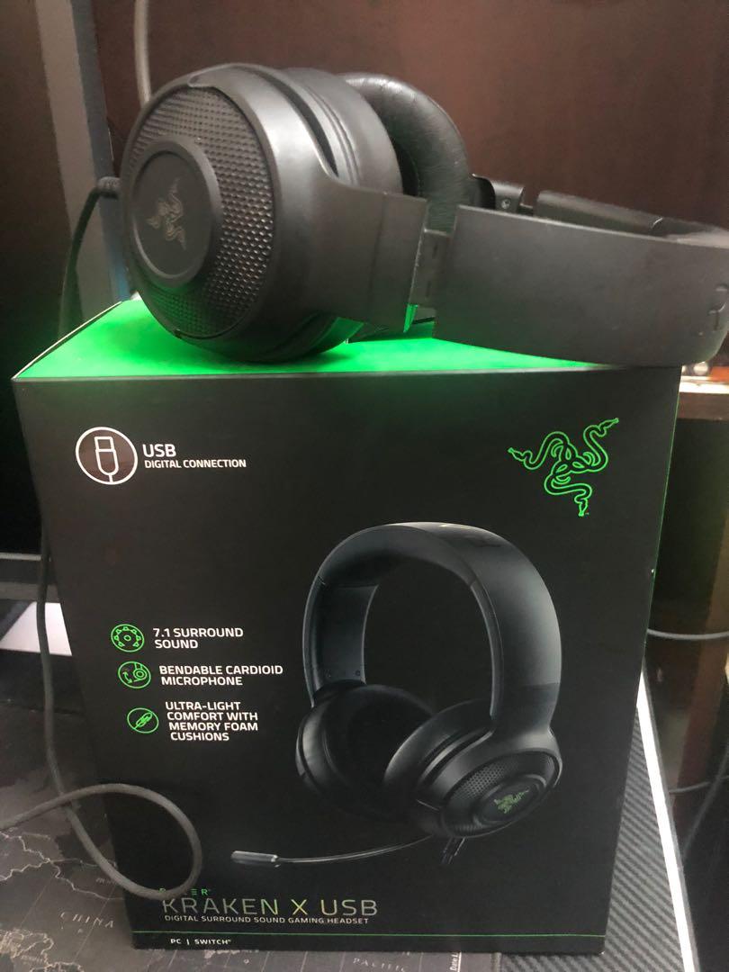 Razer Kraken X Usb Electronics Computer Parts Accessories On Carousell