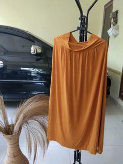 Rok mustard rok hijabers rok plisket rok ootd rok bahan adem
