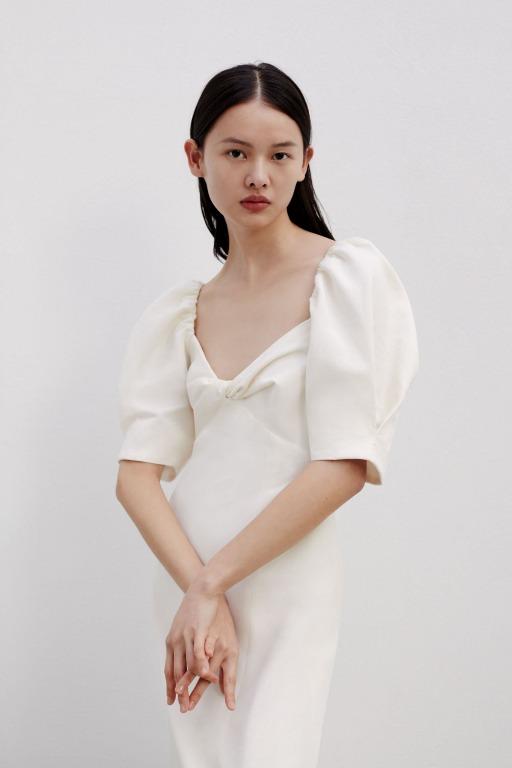 Knotted rustic dress zara Clearance