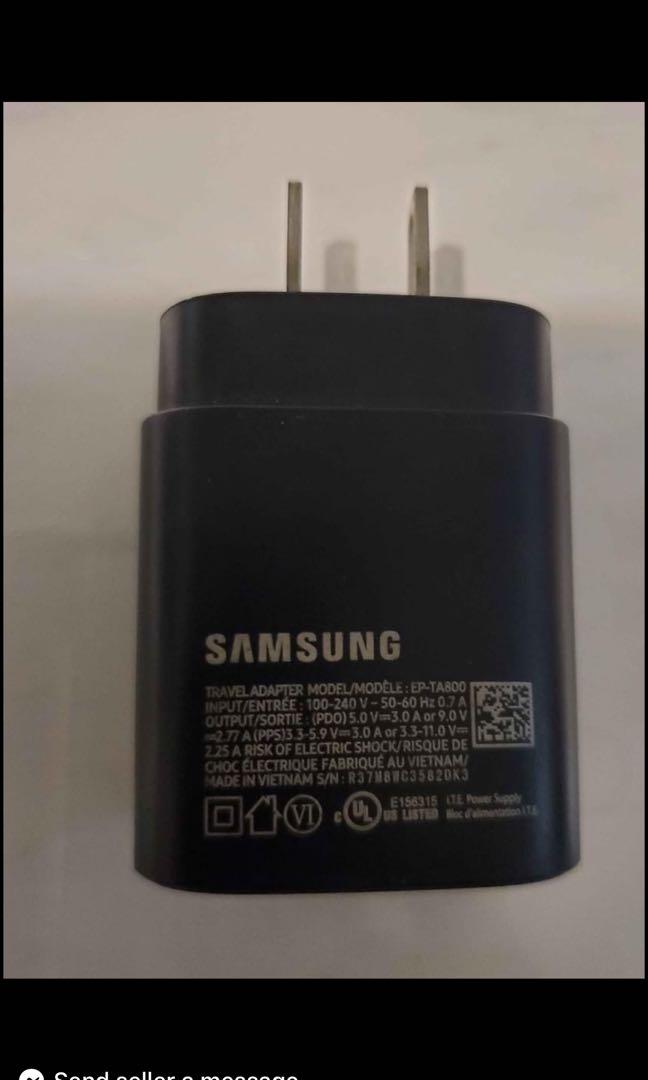 Samsung original charger (Category: Chargers) located in Cainta. Submitted by jtc23 (Listing ID 1084838793, Image 2). Description: Di po xa actually nagamit po.