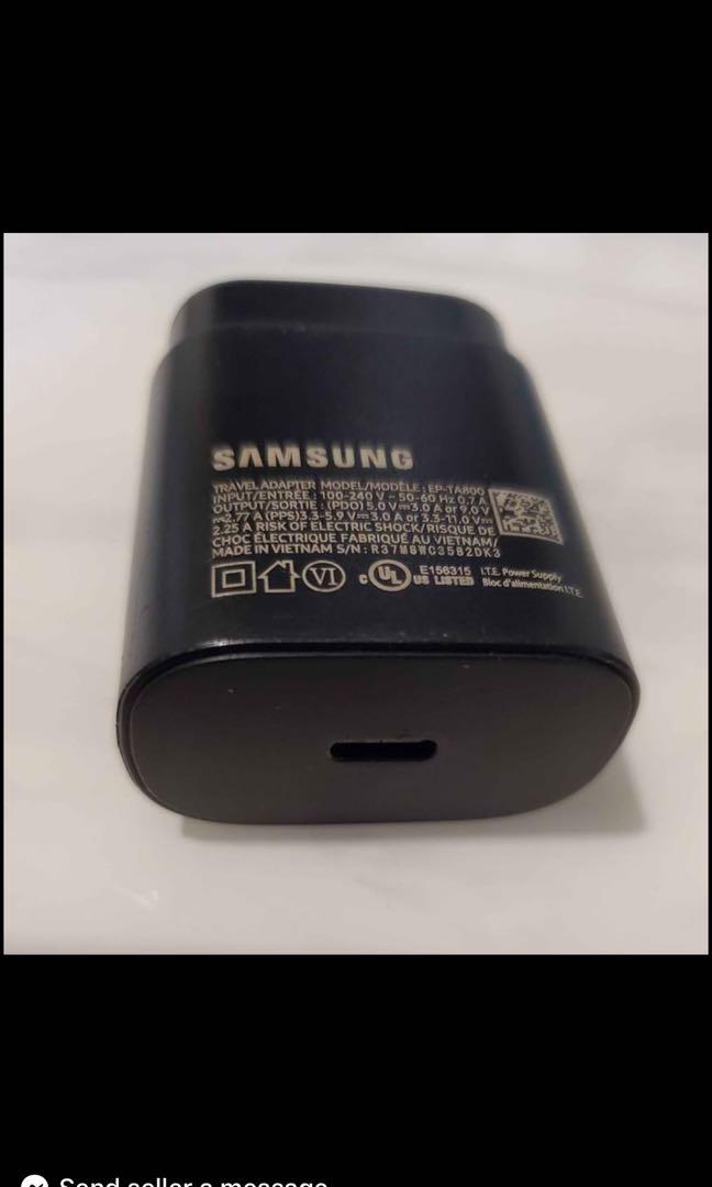 Samsung original charger (Category: Chargers) located in Cainta. Submitted by jtc23 (Listing ID 1084838793, Image 1). Description: Di po xa actually nagamit po.