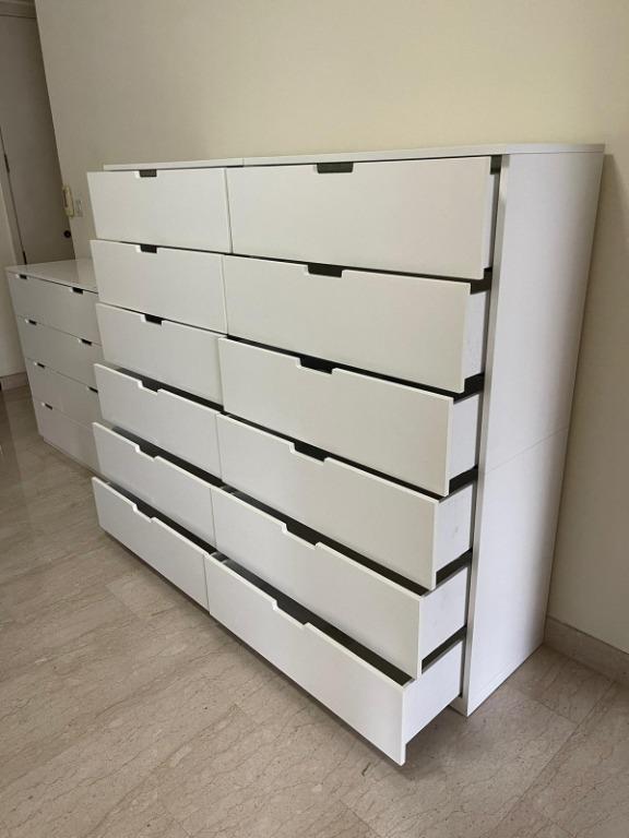 Stack of 6 drawers Nordli Ikea (No 1), Furniture & Home Living