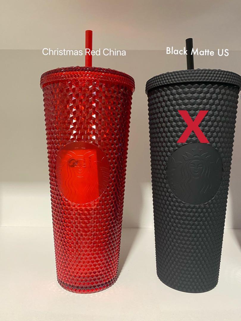 Starbucks China - Christmas Time 2020 - Bright Red Studded Cold