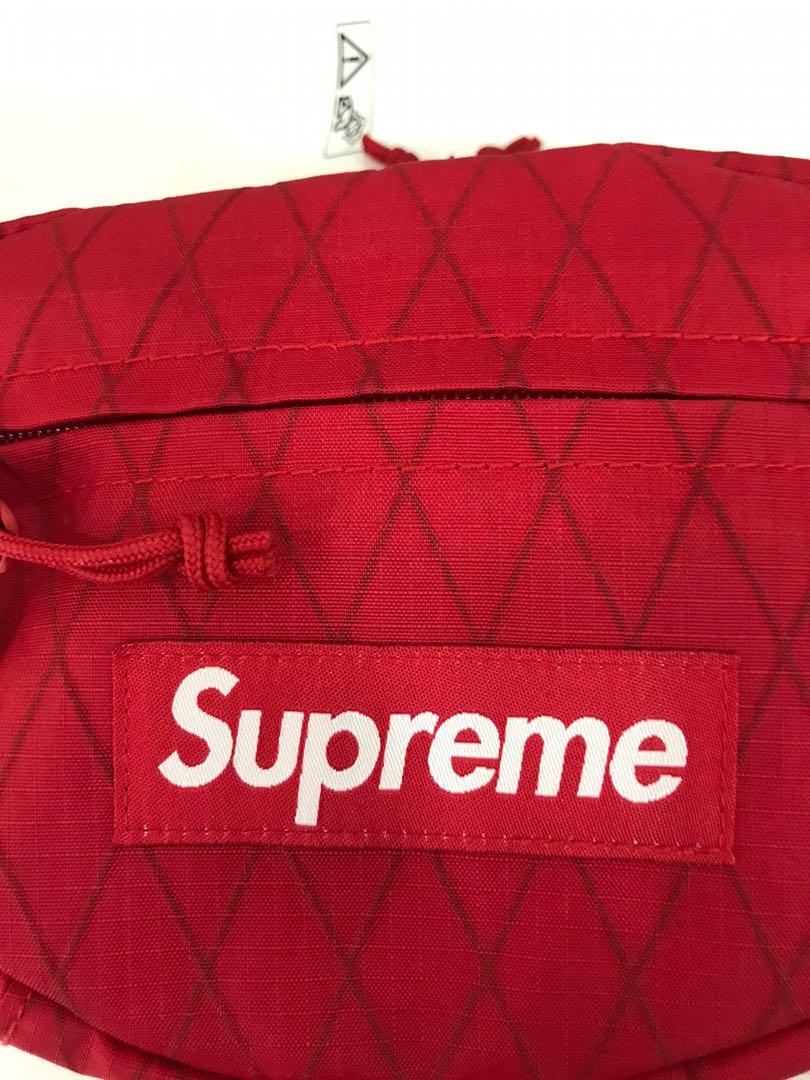 Supreme FW18 Waist Bag Red Men s Fashion Bags Sling Bags on