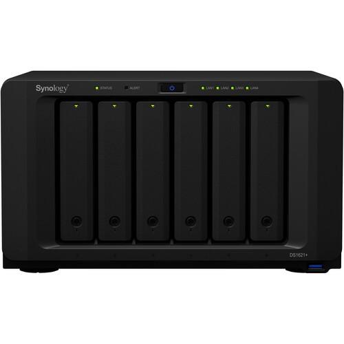 Synology DiskStation DS1621+ 6-Bay NAS Enclosure (Category: Computer Parts) located in Quezon City. Submitted by ann_xbs (Listing ID 1084761492, Image 2). Description: Synology DS1621+ Highlights 6 x 3.5"/2.5" SATA HDD/SSD Drive Bays 2.2 GHz AMD Ryzen V1500B Quad-Core 4GB of DDR4 ECC RAM 4 x Gigabit Ethernet Ports 3 x USB 3.2 Gen 1 Type-A | 2 x eSATA RAID 0, 1, 5, 6, 10, Hybrid, and JBOD Sequential Writes up to 2300 MB/s AES-NI Hardware Encryptio