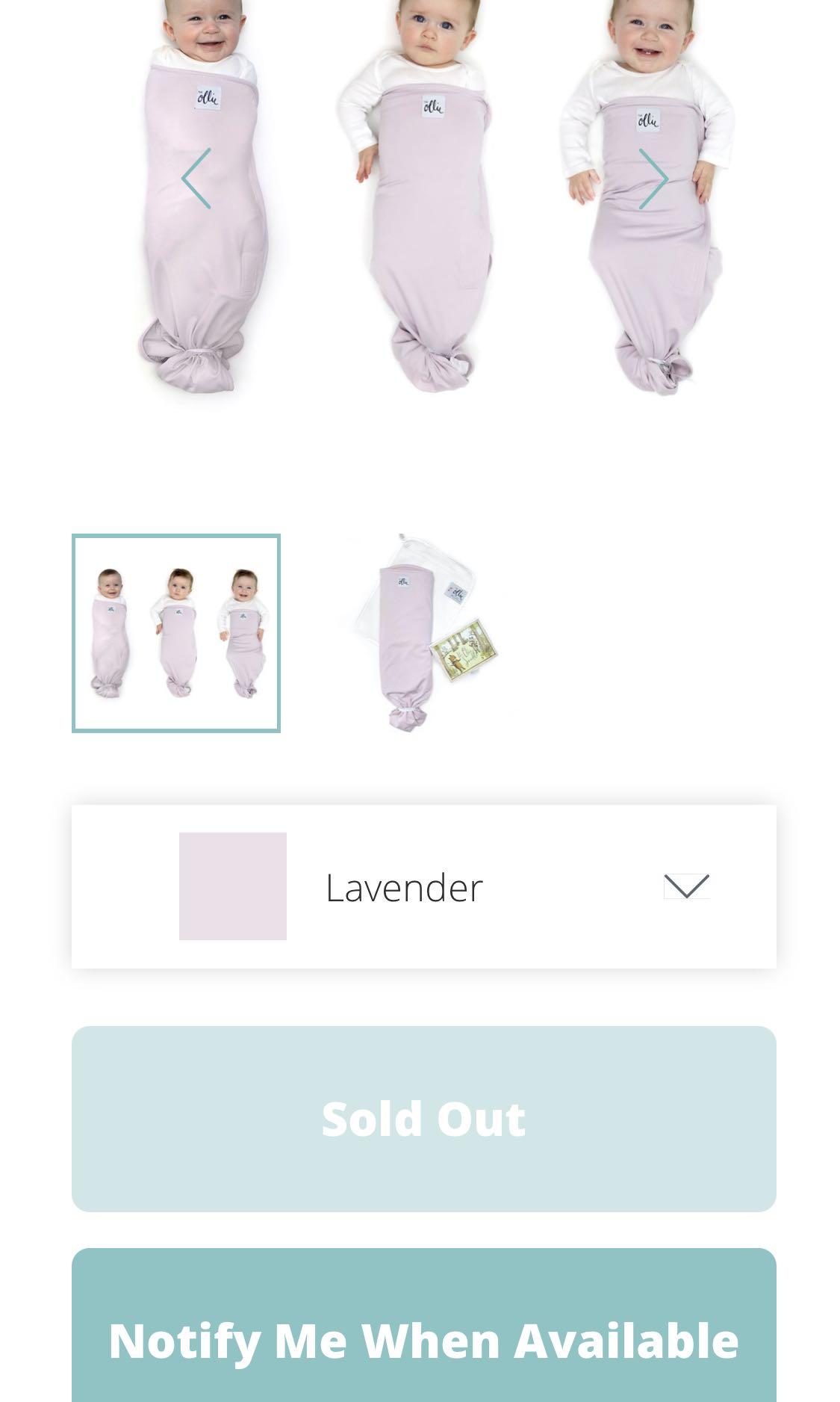 Ollie swaddle sale arms out