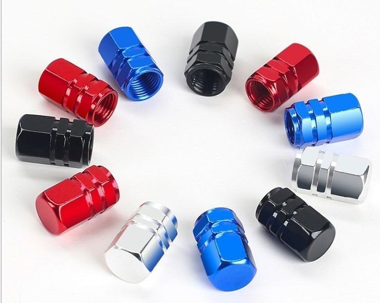 Tire Valve Caps Aluminum Valve Stem Caps in Hexagon Shape with Rubber  O-Ring Seal Stem Covers Universal Fits for Car Truck Motorcycles Bike  Bicycle, Car Accessories, Accessories on Carousell