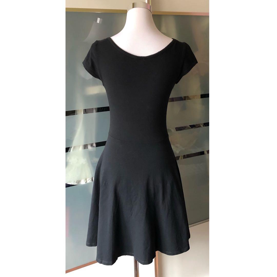 Topshop black skater dress sales