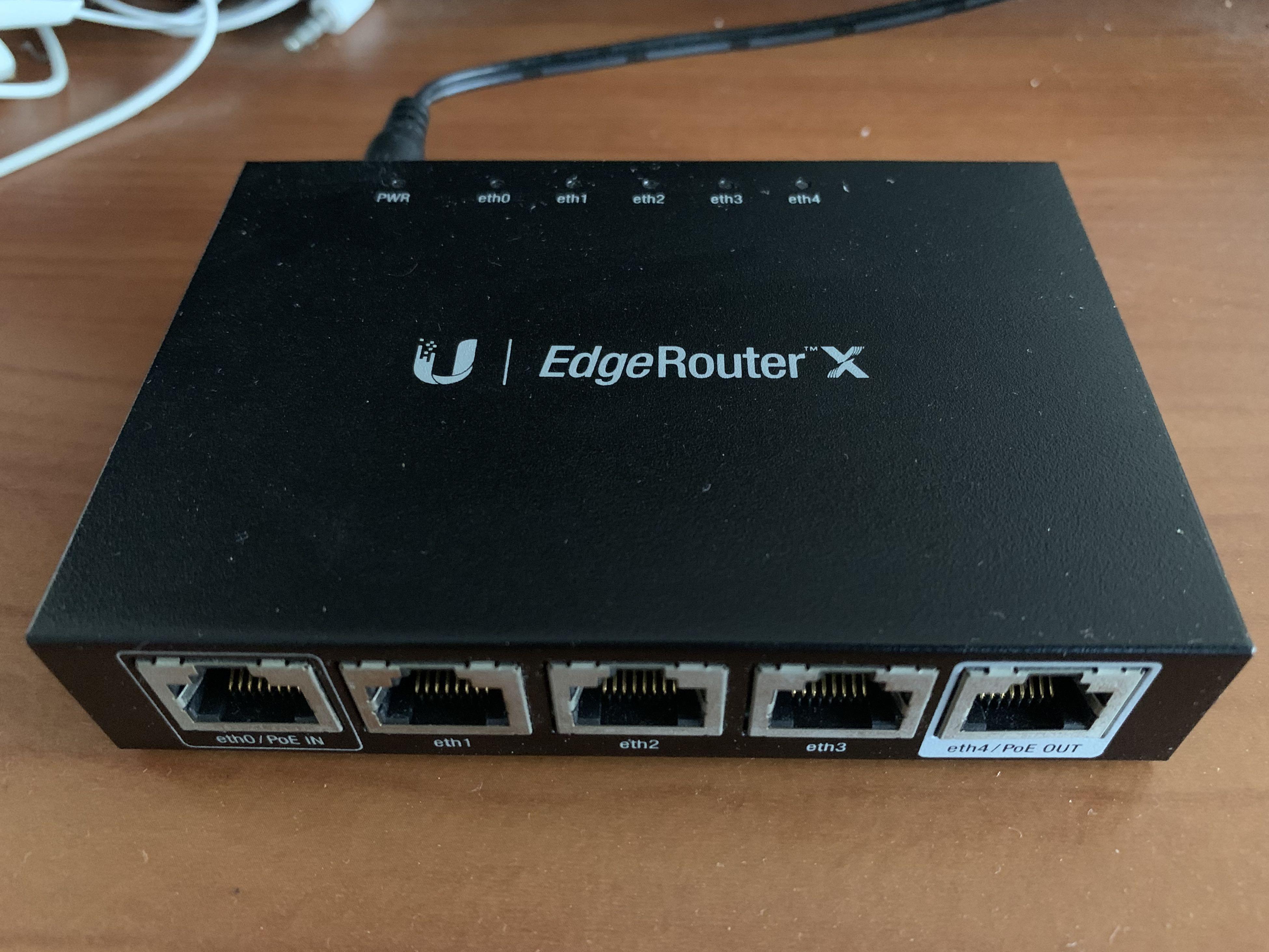 Ubiquiti EdgeRouter X managed router, Computers & Tech, Parts ...