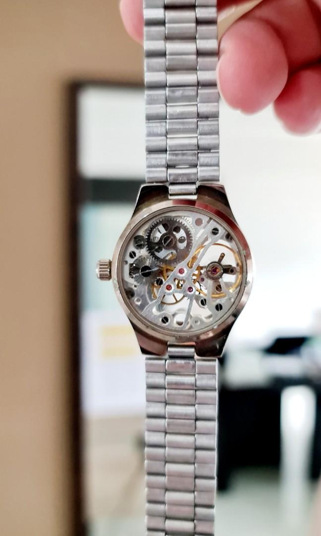 Vintage Guy Laroche Skeleton Watch