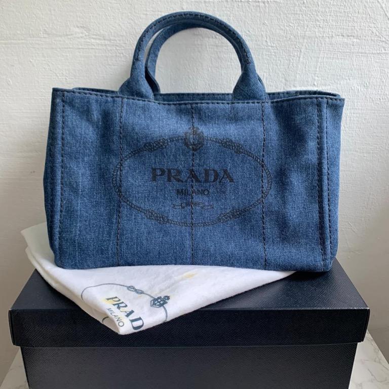 Prada denim handbags discount