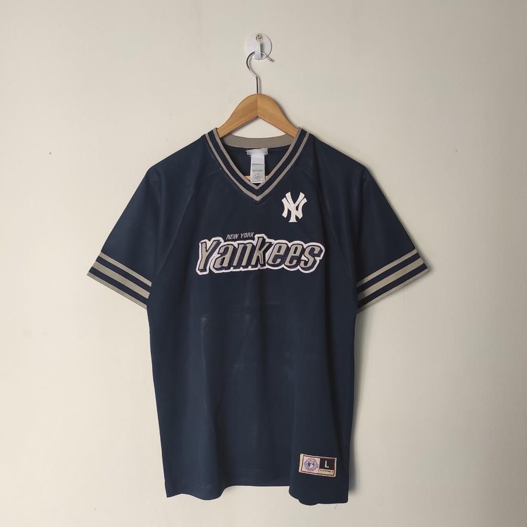 ADIDAS X MLB YANKEES JERSEY, Fesyen Pria, Pakaian , Atasan di Carousell