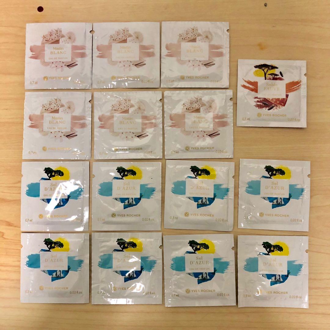 15包只售$5!) 原價$480/100ml Yves Rocher Sable Fauve 赤色曠野香氛/ Sel D'azur 蔚藍海岸香氛Eau  de Parfum 女士男士中性香水淡香水x15pcs sample 試用裝
