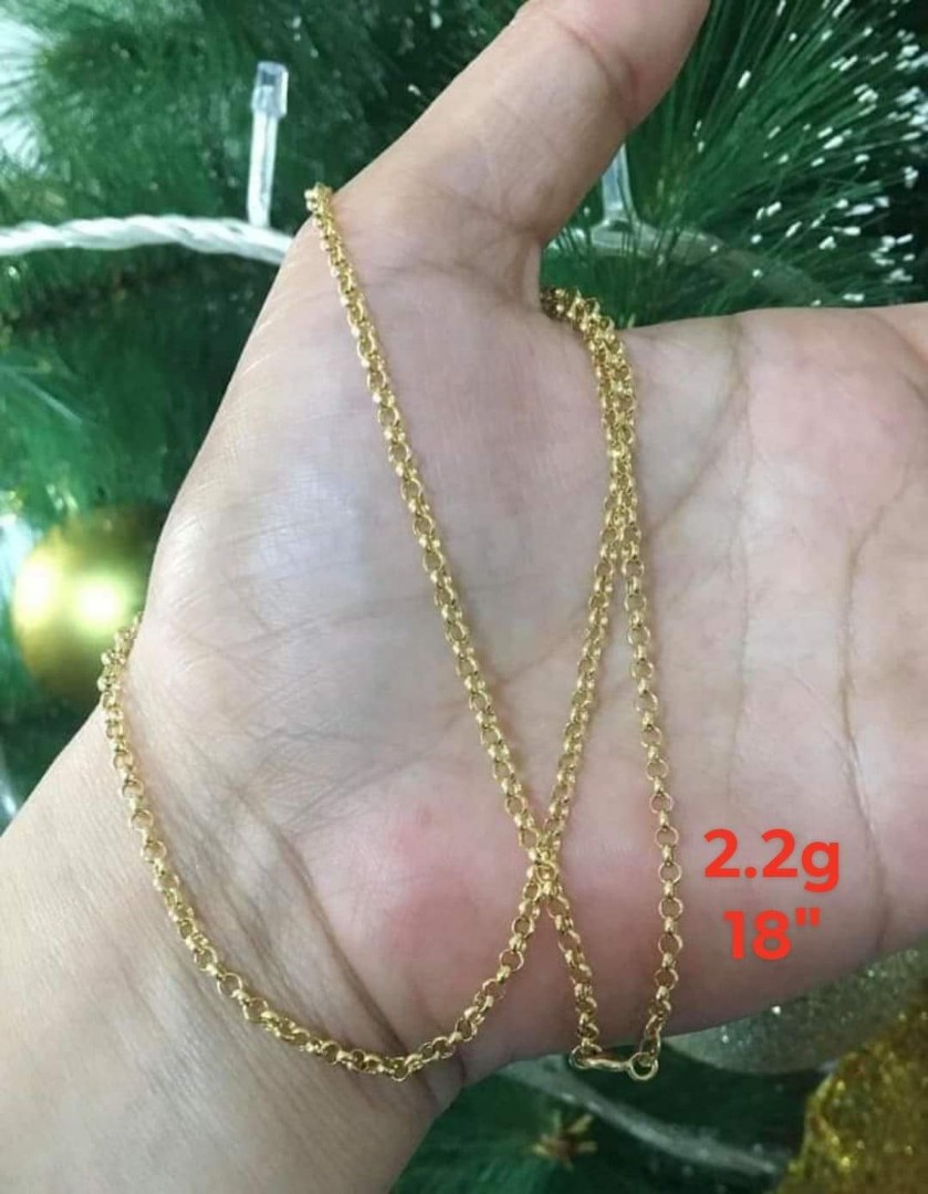 18k TAUCO GOLD NECKLACE CHAIN, Women's 