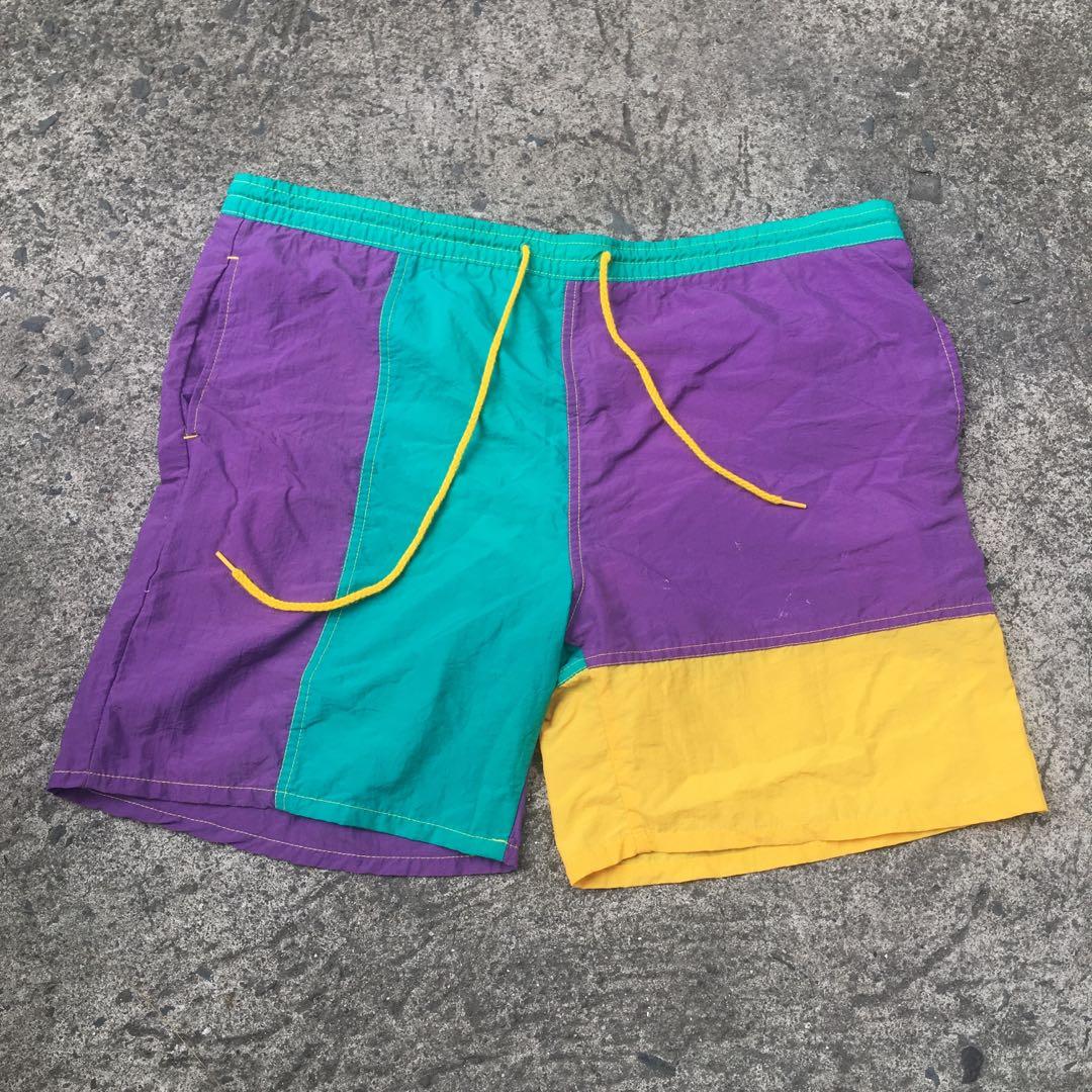 Color block clearance shorts 90s