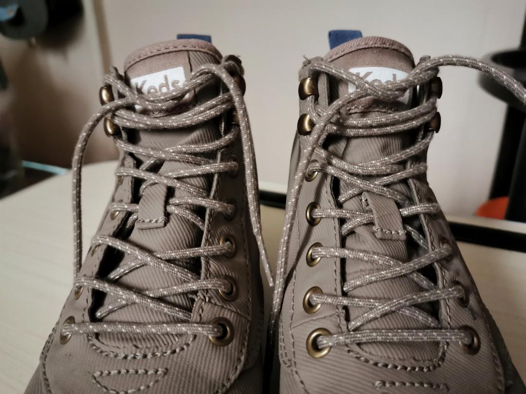US Size 5 Keds Scout Boot Splash Twill WX Taupe shoes boots