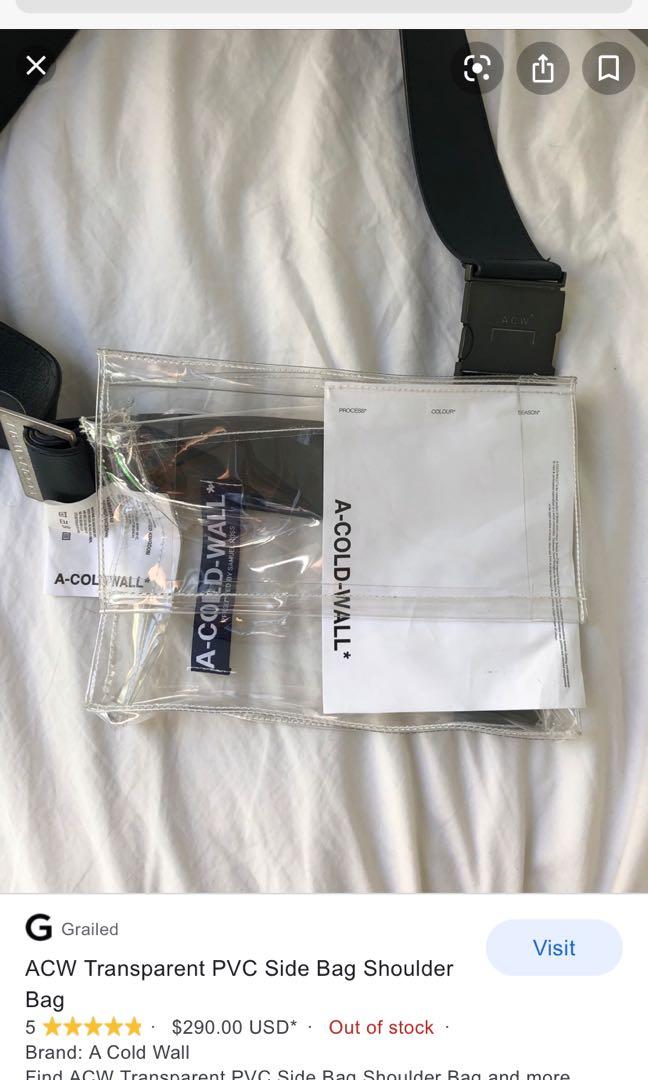 A cold wall transparent bag new arrivals