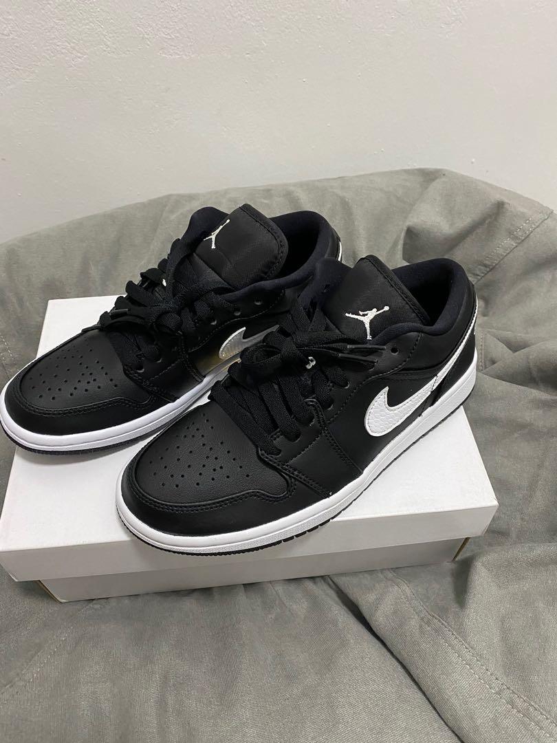 Air jordan 1 low black and white new arrivals