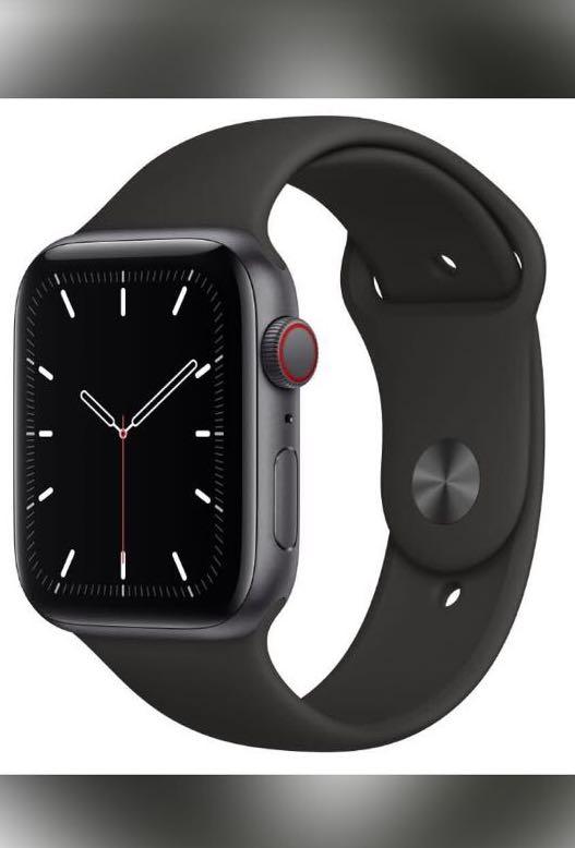 Apple watch 4 space grey aluminium case with black sport band outlet