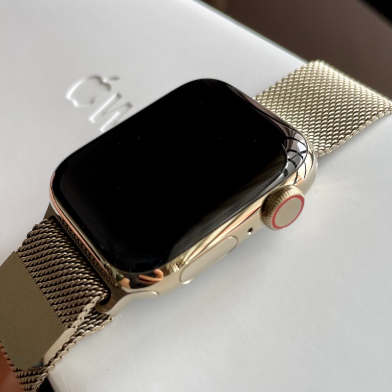 Apple watch 6 gold milanese loop 2025