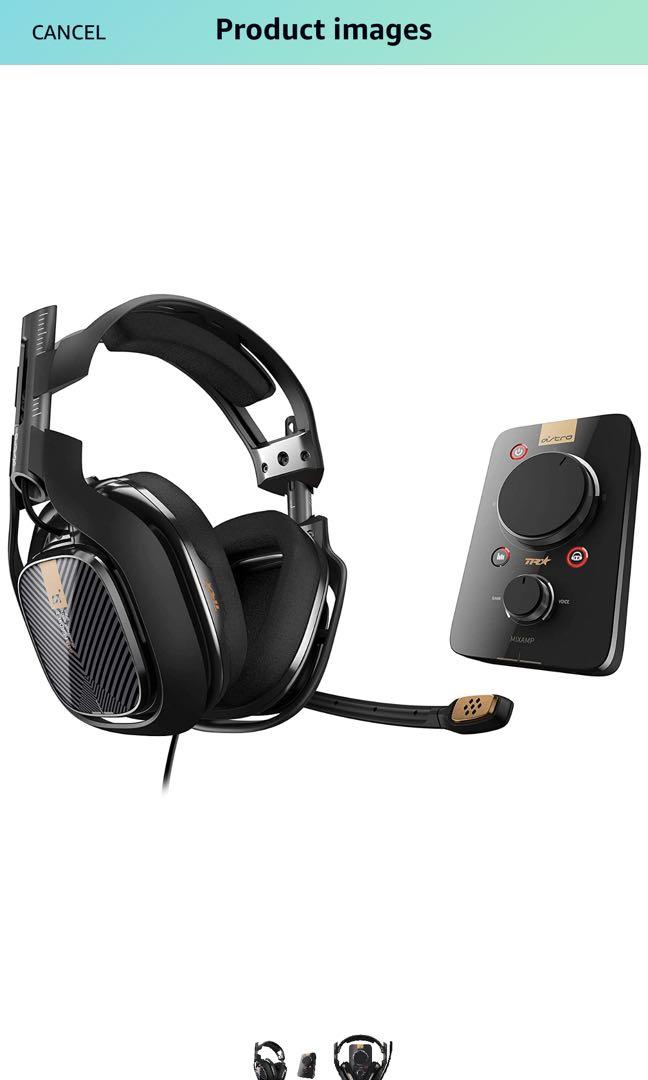 ASTRO Gaming A40 TR Gaming Headset for PC, Mac - Black (2017 Model)