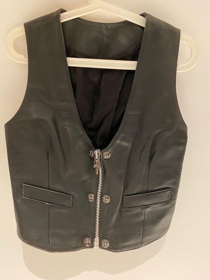 Chrome hearts outlet leather vest