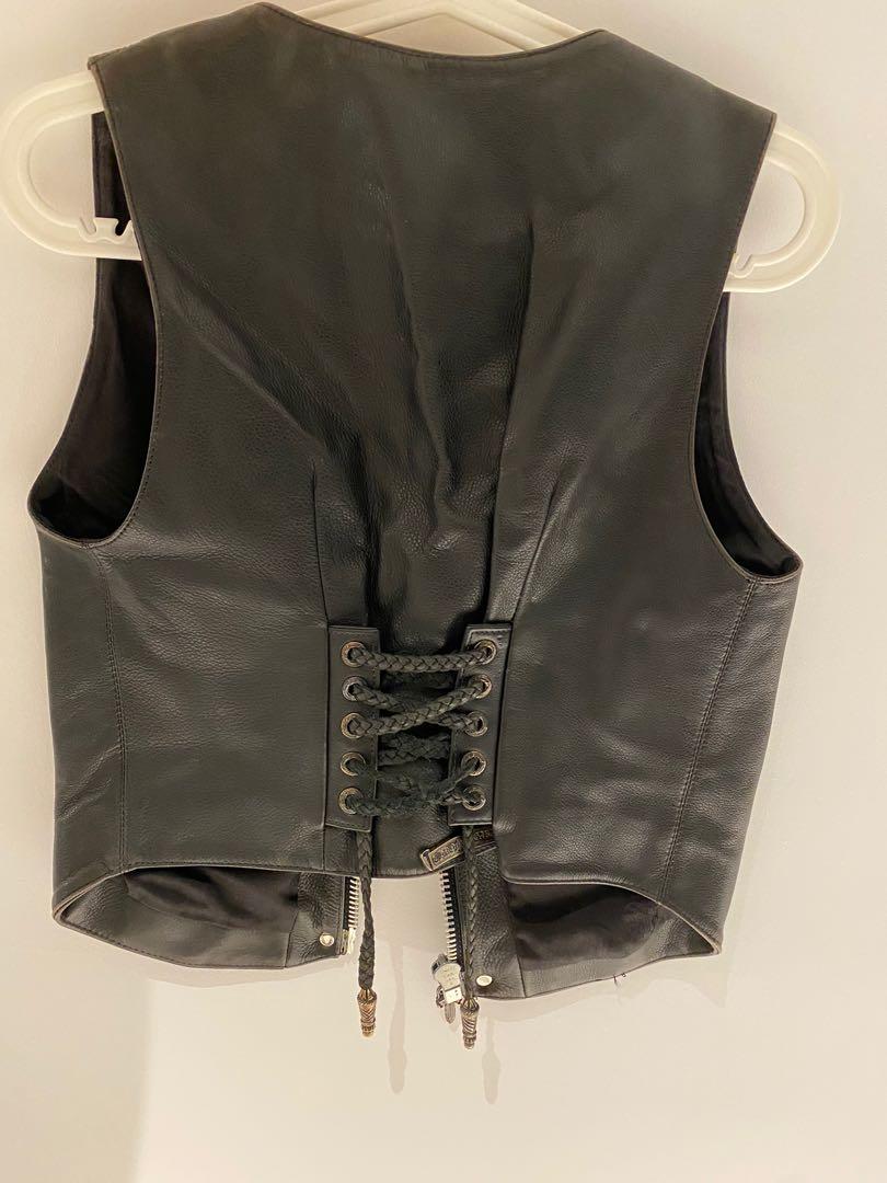 Chrome hearts outlet leather vest