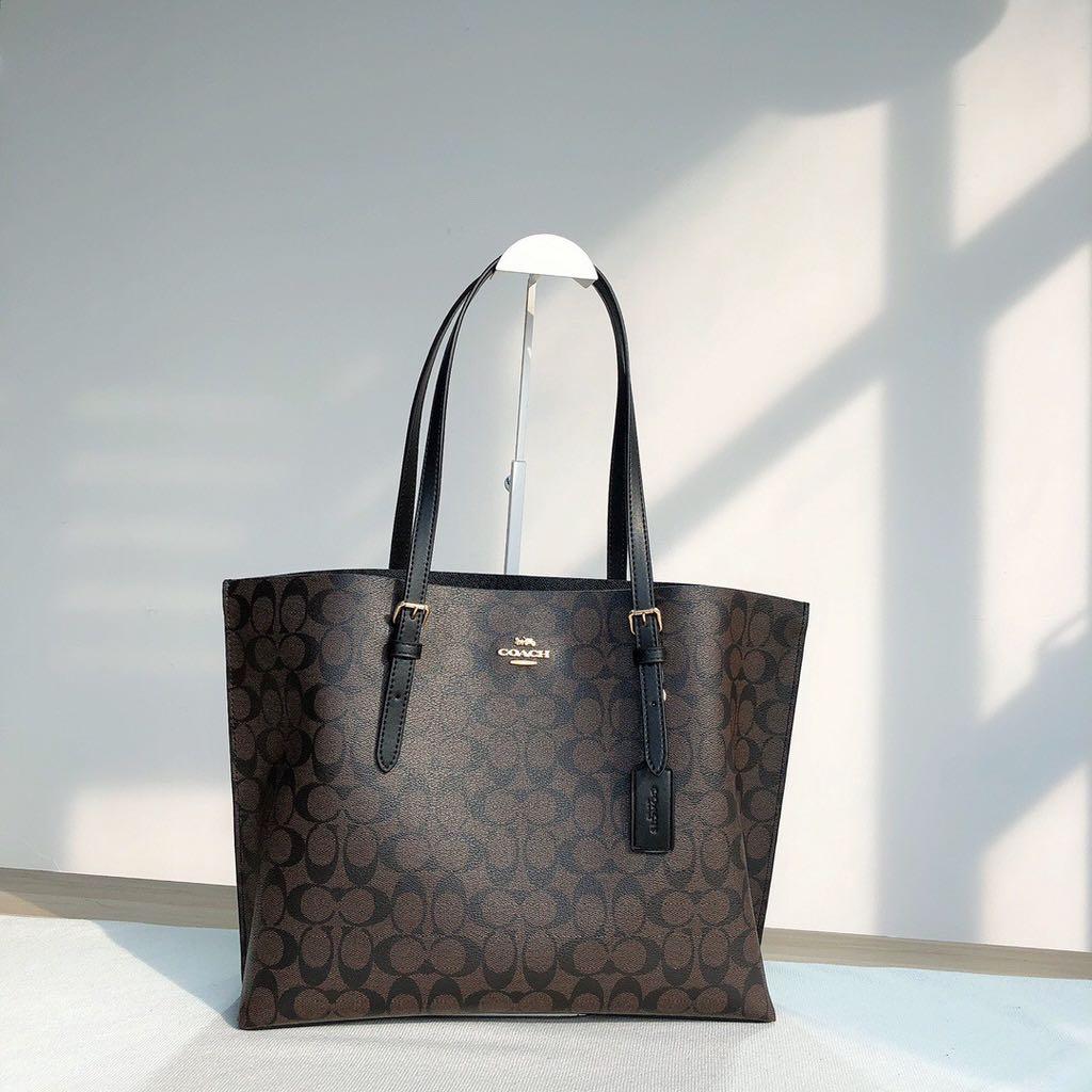 AUTHENTIC COACH MOLLIE TOTE IN SIGNATURE CANVAS Women s Fashion