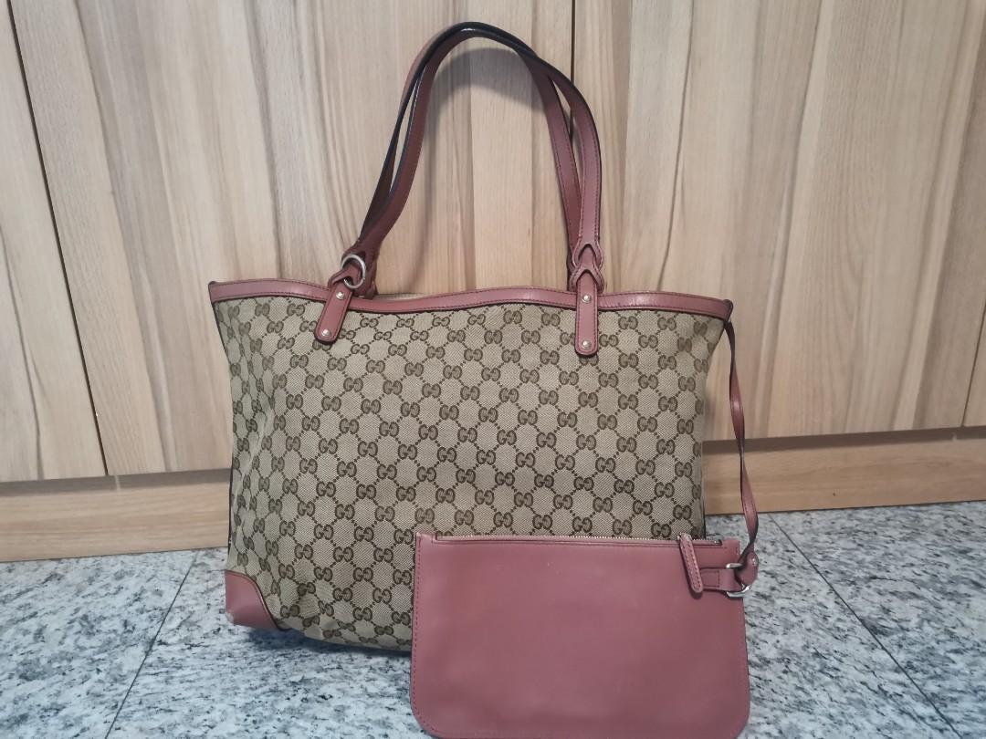 Authentic Gucci Vintage Tote canvas bag 