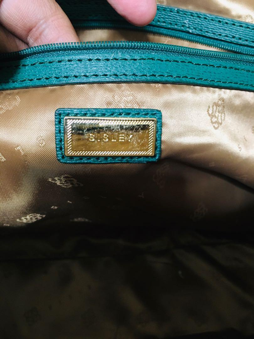 Authentic Sisley Alma (Category: Cross-body Bags) located in Manila. Submitted by bagsetcetera (Listing ID 1079544890, Image 2). Description: Very good condition Rare green color No issues No flaws Normal signs of use.