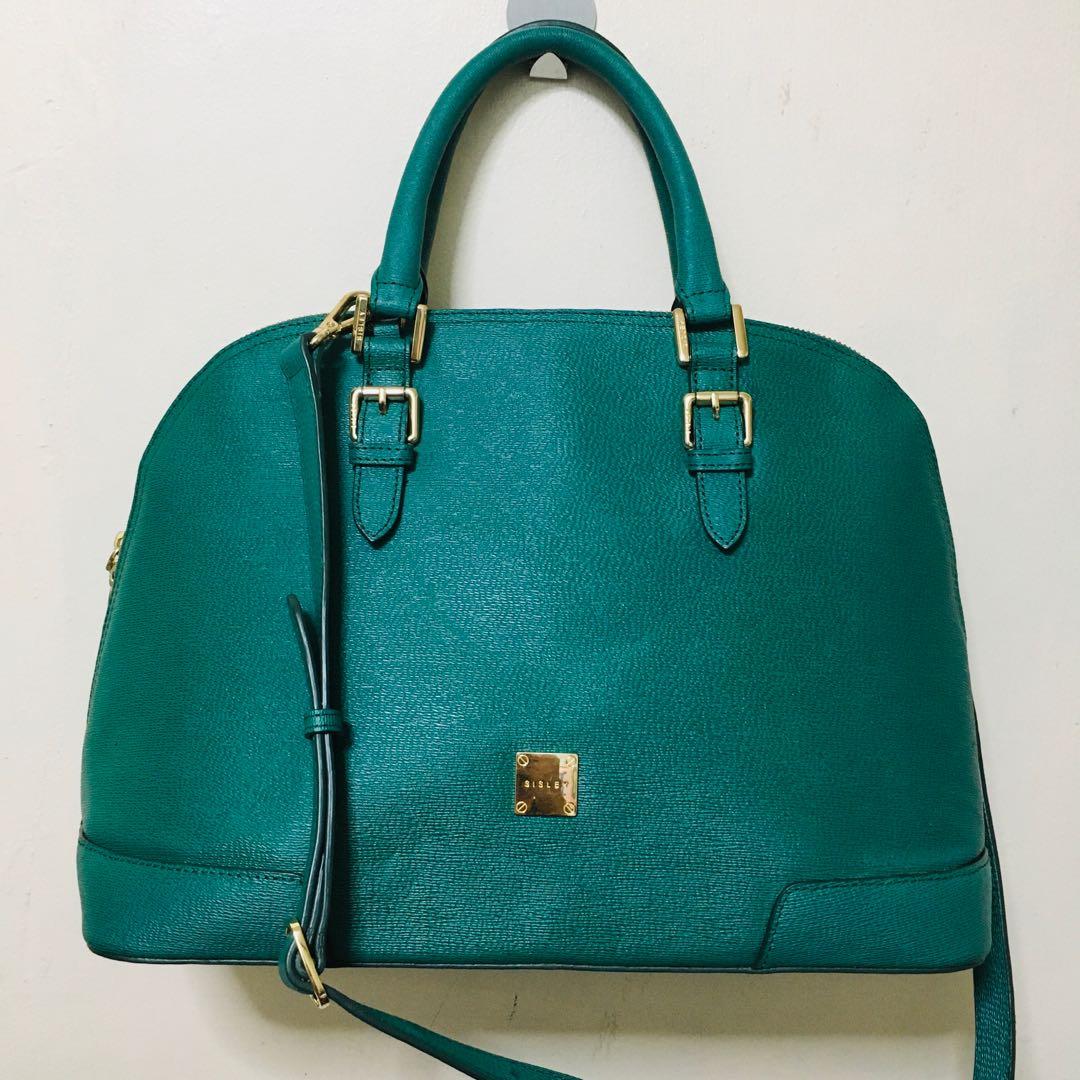 Authentic Sisley Alma (Category: Cross-body Bags) located in Manila. Submitted by bagsetcetera (Listing ID 1079544890, Image 1). Description: Very good condition Rare green color No issues No flaws Normal signs of use.