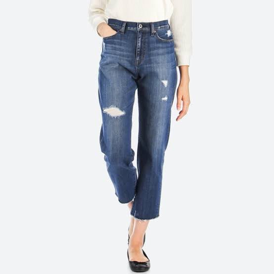 Authentic uniqlo boyfriend high rise 