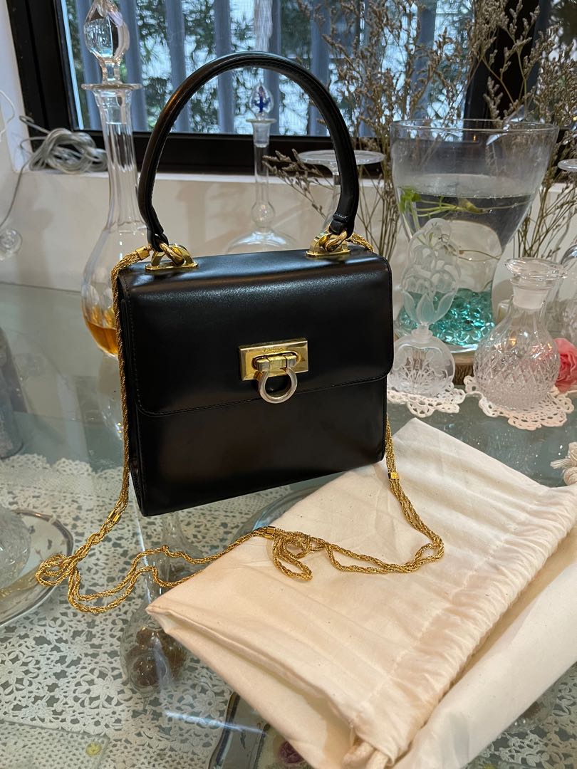 Authentic Vintage Salvatore Ferragamo Mini Kelly Handbag In