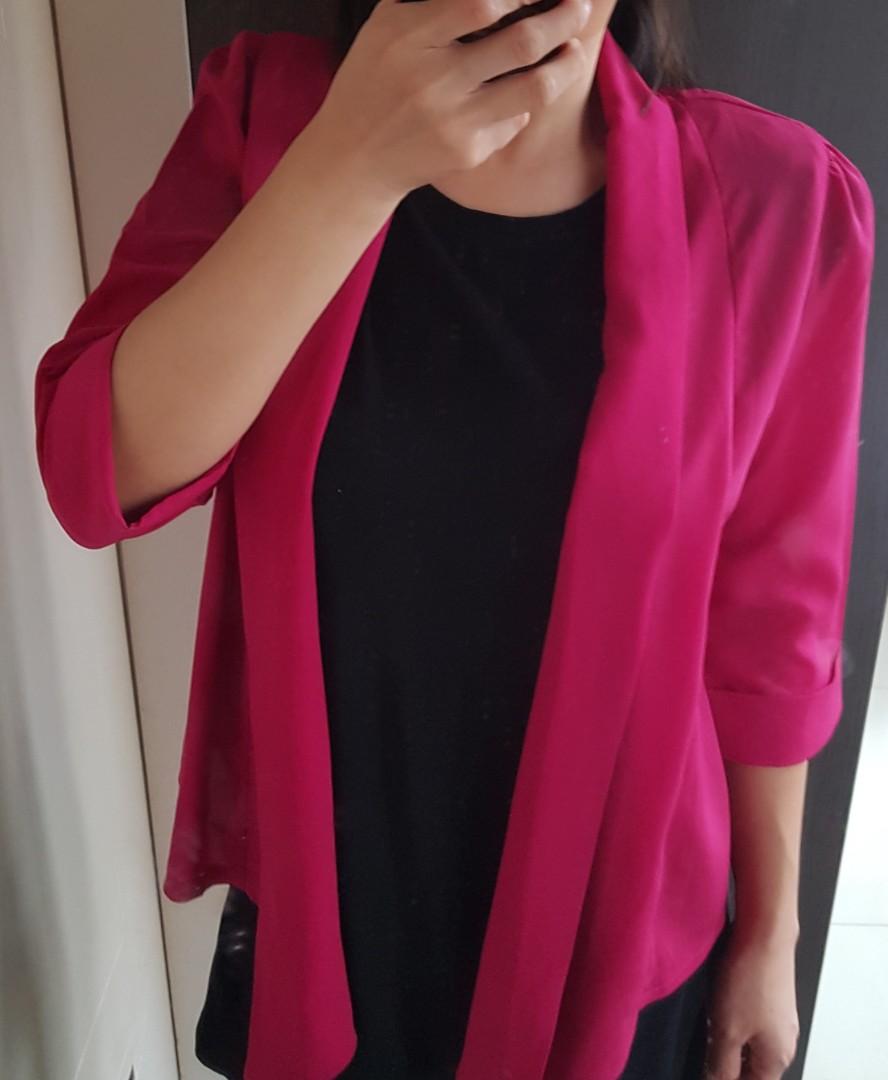blazer fuschia