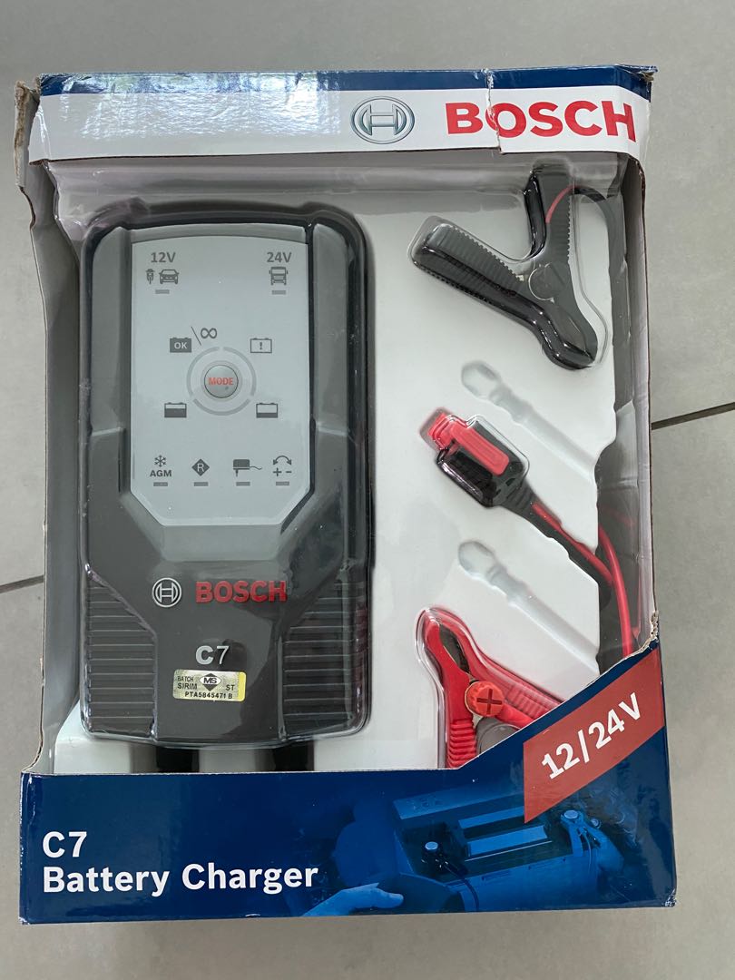 Bosch C7 battery charger., Auto Accessories on Carousell