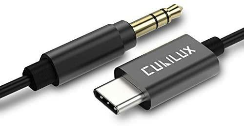 Branded USB C to 3.5mm Aux Cable, Type 
