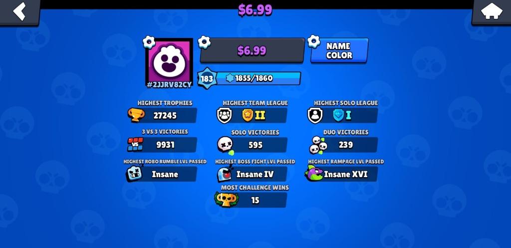 Brawl Stars Account Pb 27 2k All Brawlers Unlocked And Maxed 22 R25s Power League Solo Diamond 1 Teams Gold 2 Video Gaming Gaming Accessories Game Gift Cards Accounts On Carousell - level 35 brawl stars pack