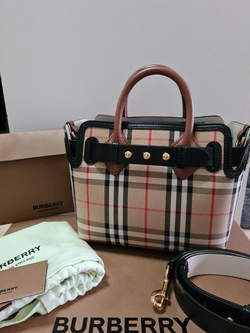 Burberry Mini Vintage Check Stud Bag Luxury Bags Wallets on Carousell
